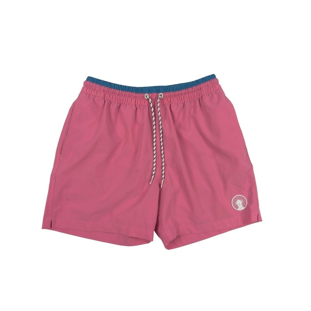 Pineapple Swim Shorts Women S Pink Excellent Elastic Waist Beach Board Shorts